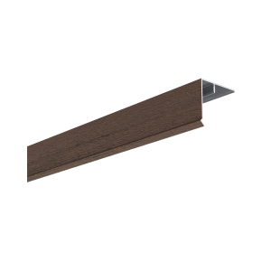 Couvercle d'angle Alu Mâle pour Bardage MEP Isocel 50x50mm Brun, 3 m