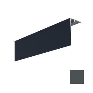 Couvercle d'angle Alu Mâle Bardage MEP Isocel 90x50mm Anthracite, 3 m