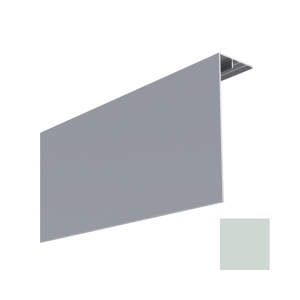 Couvercle d'angle Alu Mâle pour Bardage MEP Isocel 150 x 50mm Gris, 3m