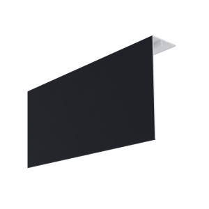 Couvercle d'angle PVC Bardage MEP Isocel Premium 150x50 Zinc Anthra 3m