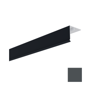 Couvercle d'angle PVC Bardage MEP Isocel Premium 50x50mm Anthracite 3m