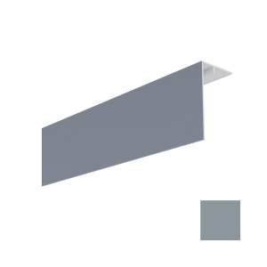 Couvercle d'angle PVC Bardage MEP Isocel Premium 90x50mm Gris Foncé 3m