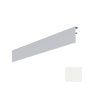 Couvercle intérieur Alu Bardage MEP Isocel 50 x 15 mm Blanc, 3 m