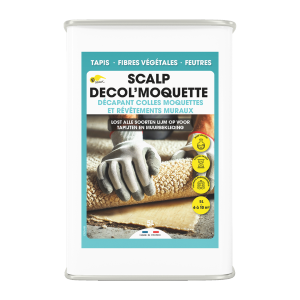 Décapant Colle Moquette Scalp Décolle Moquette, Bidon de 5L