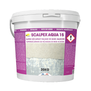 Décapant Façade Gel Scalpex Aqua 15, Seau de 20kg