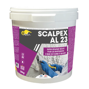 Décapant Gel Peinture au Plomb et Amiante Scalpex® AL 23, Seau de 25L
