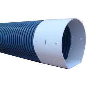 Drain Routier Ø110 mm PVC Annelé Fond Plat 6 m