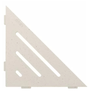 Etagère d'Angle de Douche Schlüter-Shelf-E-S1 Wave 210x210mm Ivoire