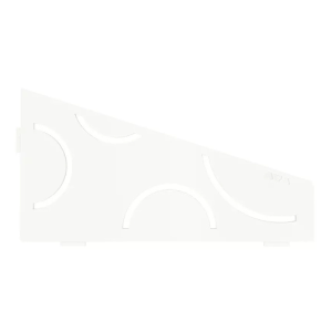 Etagère d'Angle de Douche Schlüter-Shelf-E-S3 Curve 154x295 Blanc mat
