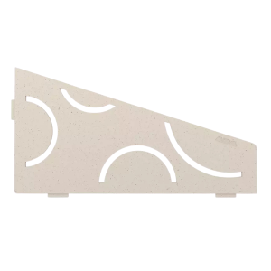 Etagère d'Angle de Douche Schlüter-Shelf-E-S3 Curve 154x295mm Ivoire