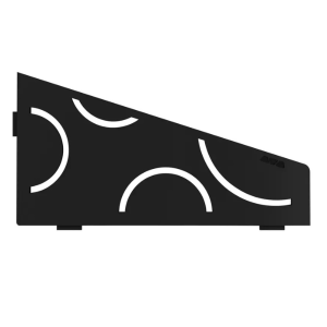 Etagère d'Angle de Douche Schlüter-Shelf-E-S3 Curve 154x295mm Noir mat