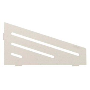 Etagère d'Angle de Douche Schlüter-Shelf-E-S3 Wave 154x295mm Ivoire