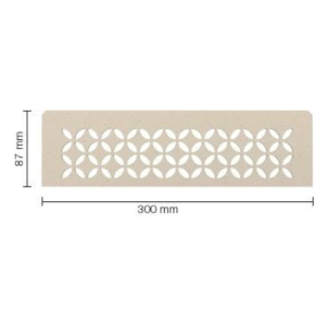 Etagère De Douche Alu Schlüter-Shelf-N-S1 Floral 300x87mm Ivoire