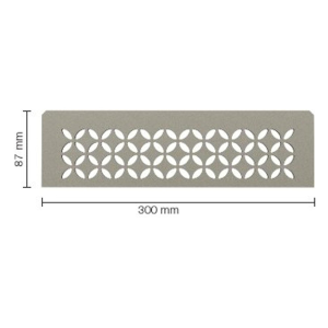 Etagère De Douche Alu Schlüter-Shelf-N-S1 Floral 300x87mm Pierre