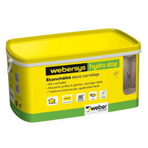 Étanchéité sous Carrelage Webersys Hydro Stop kit 2m²