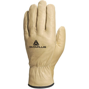 Gants Manutention en Cuir DELTAPLUS FB14910 Beige Taille 10