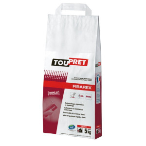 Enduit de Rebouchage en Poudre Toupret Fibarex Blanc Sac 5 kg