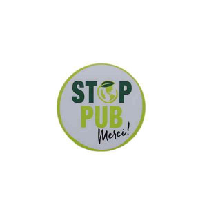 Sticker "Stop Pub" pour Boite aux Lettres 