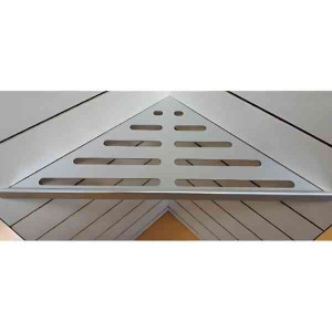 Etagère de Douche Aluminium angle 90° 170x340mm Chromé Mat