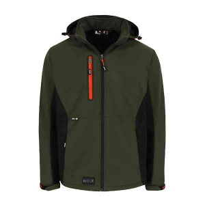 Veste Softshell Herock Trystan Kaki Fonce/Noir