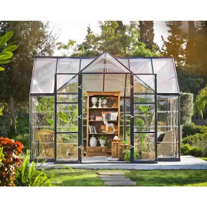 Jardin d'Hiver Polycarbonate Alu Canopia Victory Orangery 10,9 m² Gris