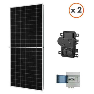 Kit Solaire 2 Panneaux Photovoltaïques avec Micro-Onduleur Enphase