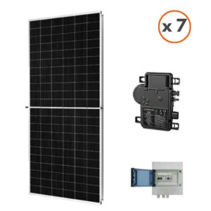 Kit Solaire 7 Panneaux Photovoltaïques avec Micro-Onduleur Enphase