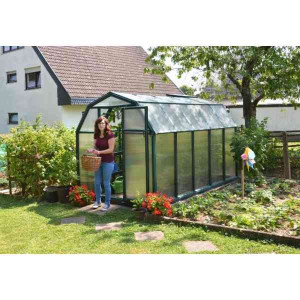 Serre de Jardin Polycarbonate PVC Canopia Eco Grow 5,5 m² Vert Grange