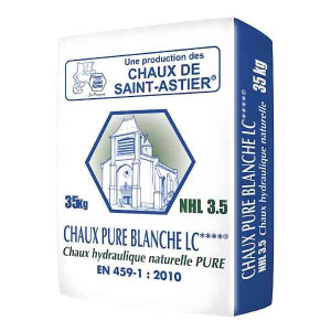 Chaux Blanche Saint Astier NHL 3,5 LC, Sac de 25 kg