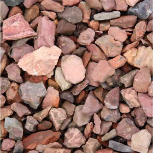 Schiste rouge 5/15 ou 6/20 en sacs de 35 Kg, en palette de 40 sacs