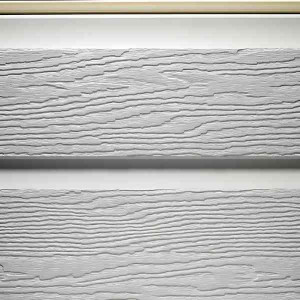 Bardage PVC MEP Barcel Aspect Bois Gris hauteur 30cm, longueur 5m