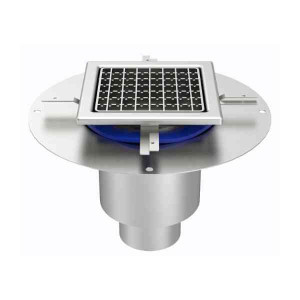 Siphon Télescopique Inox Limatec 200x200 Caillebotis, vertical 100 mm