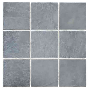 Mosaïque en Ardoise Noire 3522, Plaque 30,5 x 30,5 x 1 cm