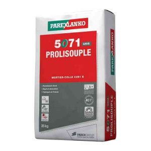 Mortier Colle Déformable Prolisouple Gris ParexLanko L5071GR25 25 kg