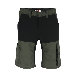 Bermuda de Travail Herock Hespar Kaki Foncé/Noir