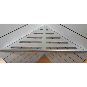 Etagère de Douche Aluminium angle 90° 170x340mm Brossé