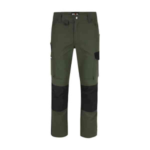 Pantalon de Travail Herock Dero Kaki Foncé/Noir