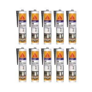 Mastic Silicone Menuiserie Vitrage SikaSeal-110 Anthracite 12x300ml