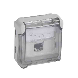 Prise RJ45 Legrand CAT 6A STP Plexo Composable IP55 Gris 069559