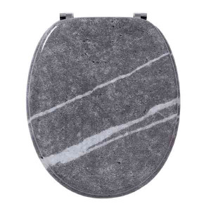 Abattant WC Wirquin Woody Effet Marbre Gris 20720370