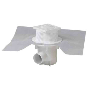 Siphon sortie horizontale 40/50mm grille PVC 10/10mm Nicoll SICA10H