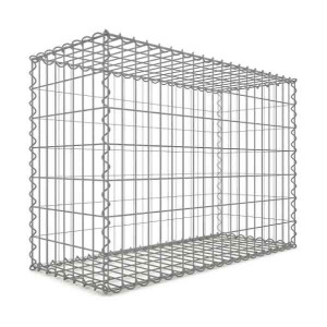 Gabion 100x70x40 cm fil 4mm maille 5x10 et 10x10cm 5 faces sans 1 côté