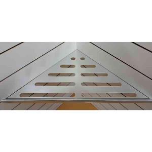 Etagère de Douche Aluminium angle 90° 170x340mm Chrome Brillant
