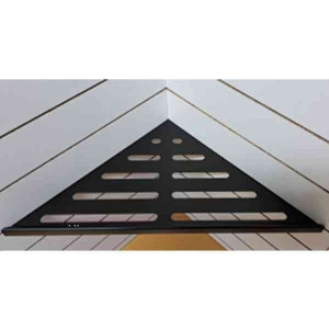 Etagère de Douche Aluminium angle 90° 170x340mm Noir Mat