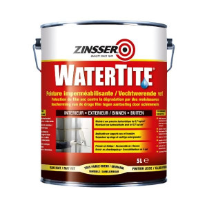 Peinture Imperméabilisante Blanche Watertite Zinsser 5 litres