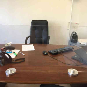 Ecran de Protection pour Comptoir et Bureau 50 x 50 cm