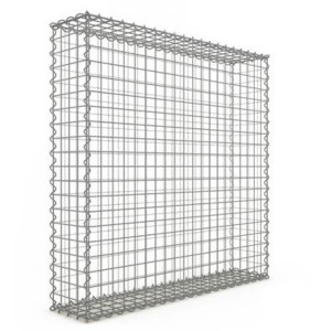 Gabion 100x100x20 cm fil 4mm maille 5x5 cm 5 faces sans dessous