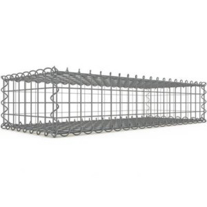 Gabion 100x20x40 cm fil 4 mm maille 5x5 cm 5 faces sans 1 côté