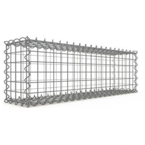 Gabion 100x30x20 cm fil 4 mm maille 5x5 cm 5 faces sans dessous