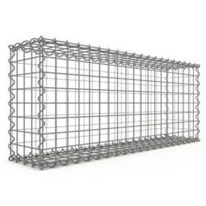 Gabion Rectangulaire 100x40x20 cm 4 faces fil 4 mm maille 5x5 cm